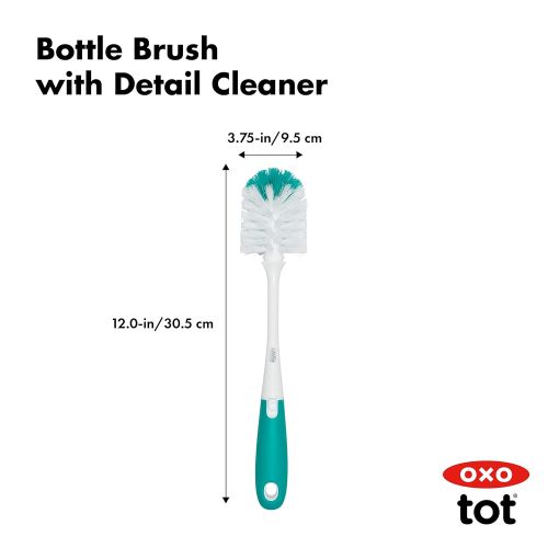 옥소 [아마존베스트]OXO Tot Bottle Brush with Nipple Cleaner, Teal