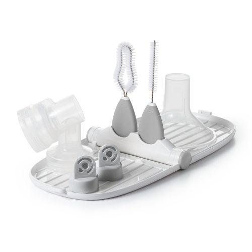 옥소 [아마존베스트]OXO Tot Breast Pump Parts Compact Drying Rack with Detail Brushes