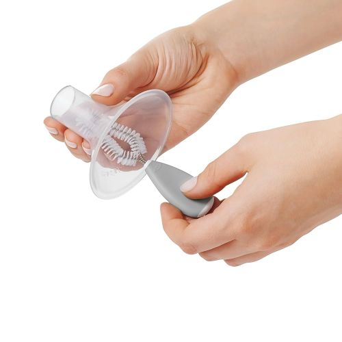 옥소 [아마존베스트]OXO Tot Breast Pump Parts Compact Drying Rack with Detail Brushes