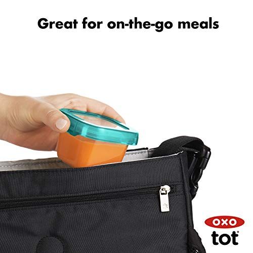 옥소 [아마존베스트]OXO Tot Baby Blocks Freezer Storage Containers (4 Oz)