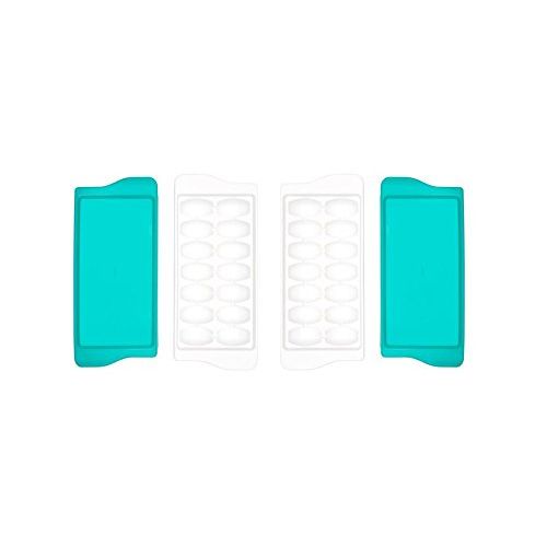 옥소 [아마존베스트]OXO Tot 2-Piece Baby Food Freezer Tray With Protective Cover, Teal