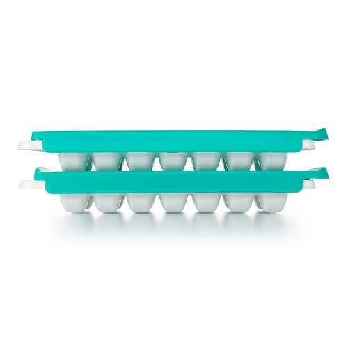 옥소 [아마존베스트]OXO Tot 2-Piece Baby Food Freezer Tray With Protective Cover, Teal