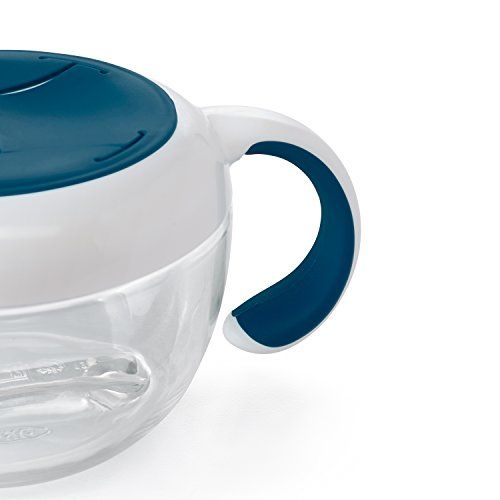 옥소 [아마존베스트]OXO Tot Flippy Snack Cup with Travel Lid - Navy