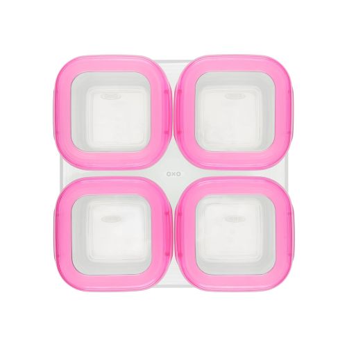 옥소 [아마존베스트]OXO Tot Baby Blocks Food Storage Containers, Pink, 4 oz