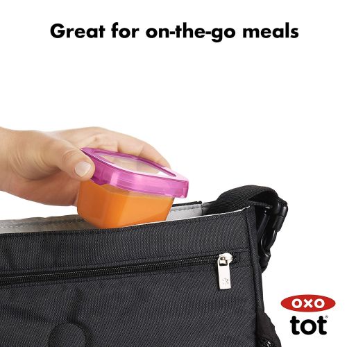 옥소 [아마존베스트]OXO Tot Baby Blocks Food Storage Containers, Pink, 4 oz