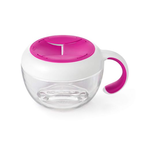 옥소 [아마존베스트]OXO Tot Flippy Snack Cup with Travel Lid - Pink