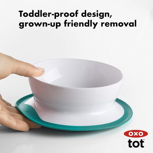 옥소 [아마존베스트]OXO Tot Stick & Stay Suction Bowl, Teal