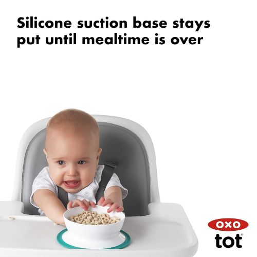 옥소 [아마존베스트]OXO Tot Stick & Stay Suction Bowl, Teal