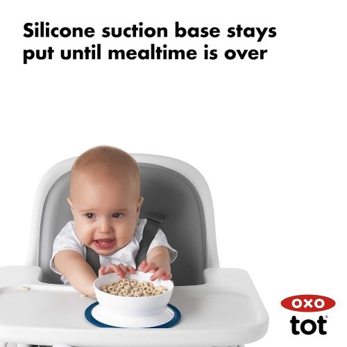 옥소 [아마존베스트]OXO Tot Stick & Stay Suction Bowl, Navy