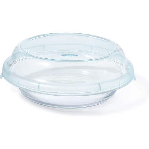 옥소 OXO Good Grips Glass Pie Plate with Lid, One Size