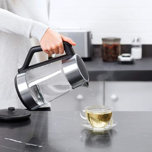 옥소 OXO 8710300 Cordless Glass Electric Kettle, 175 L, Clear