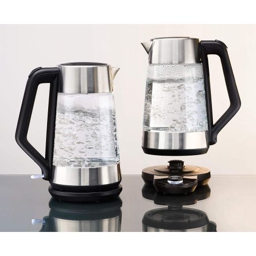 옥소 OXO 8710300 Cordless Glass Electric Kettle, 175 L, Clear