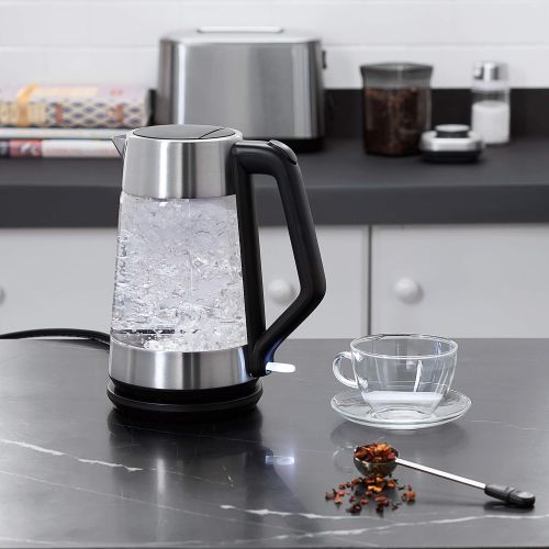 옥소 OXO 8710300 Cordless Glass Electric Kettle, 175 L, Clear