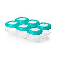 OXO Tot 2 ounce Baby Blocks Food Storage Containers, Teal