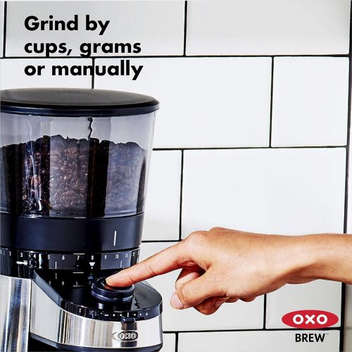 옥소 OXO BREW Conical Burr Coffee Grinder with Integrated Scale