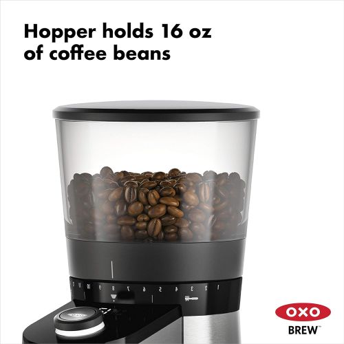 옥소 OXO BREW Conical Burr Coffee Grinder with Integrated Scale