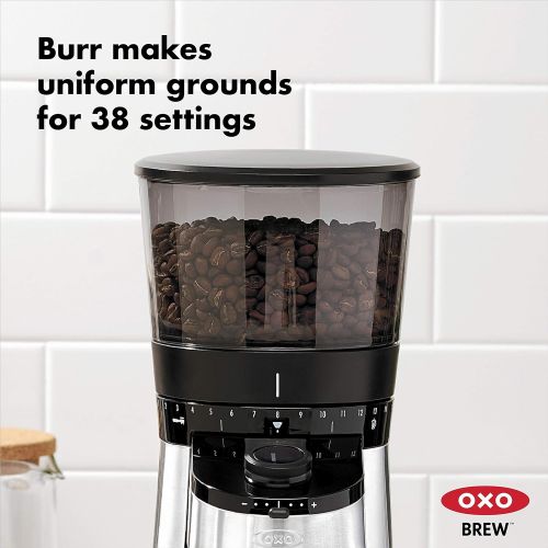 옥소 OXO BREW Conical Burr Coffee Grinder with Integrated Scale