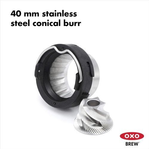 옥소 OXO BREW Conical Burr Coffee Grinder with Integrated Scale