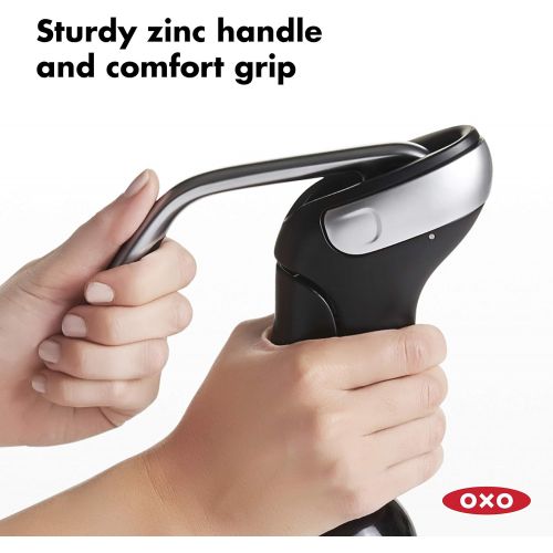 옥소 OXO Steel Vertical Lever Corkscrew with Removable Foil Cutter