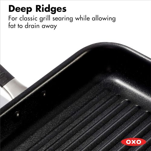 옥소 OXO Good Grips Nonstick Black Grill Pan, 11