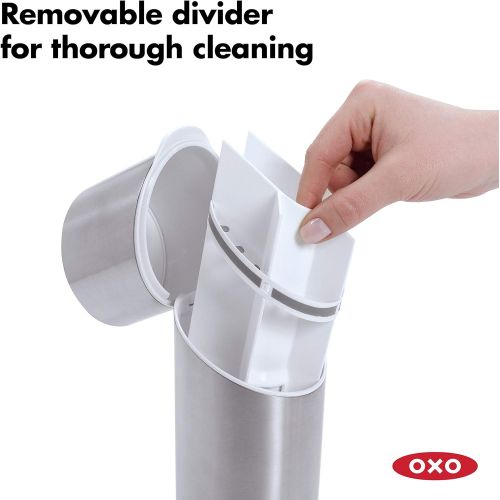 옥소 OXO 1286600 Good Grips Stainless Steel Toothbrush Organizer