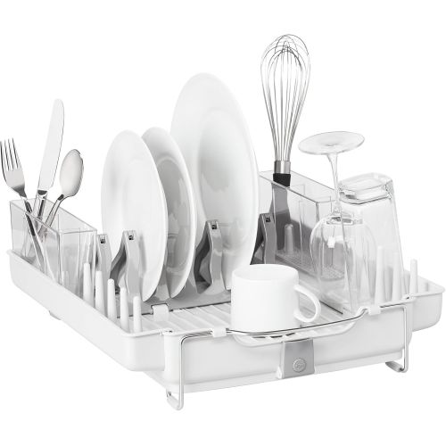 옥소 OXO Good Grips Convertible Foldaway Dish Rack, Stainless Steel