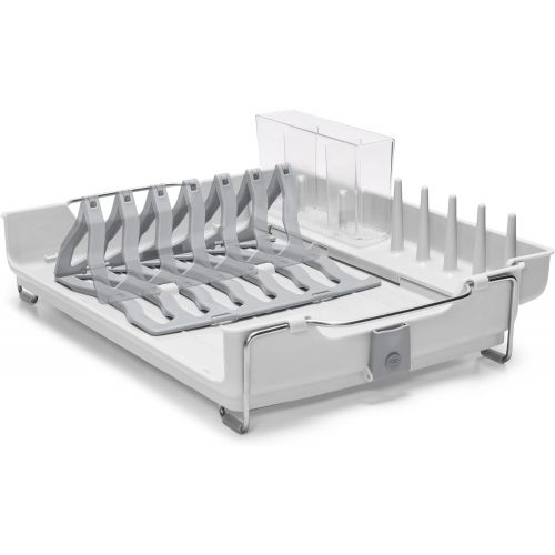 옥소 OXO Good Grips Convertible Foldaway Dish Rack, Stainless Steel