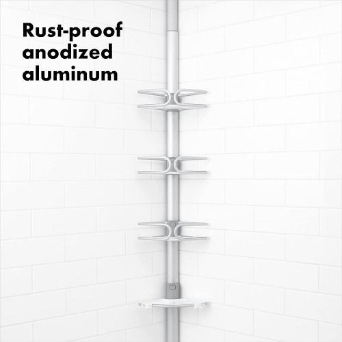 옥소 OXO Good Grips Quik-Extend Aluminum Pole Shower Caddy