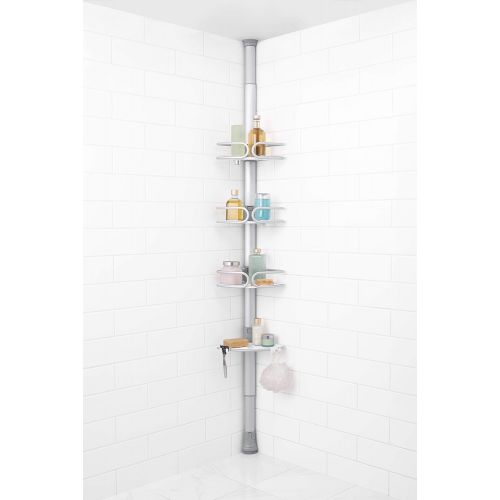 옥소 OXO Good Grips Quik-Extend Aluminum Pole Shower Caddy