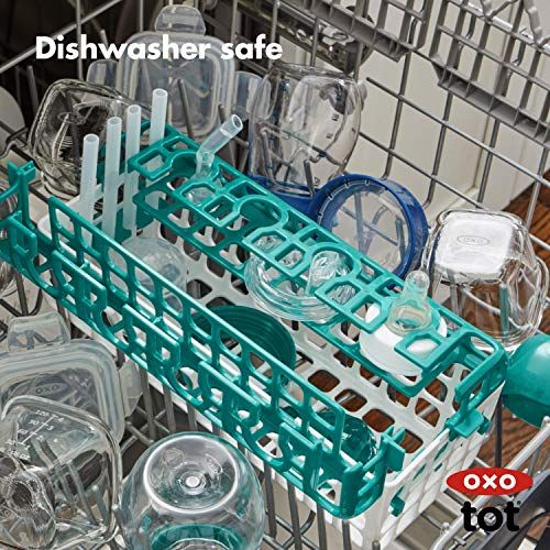 옥소 OXO Tot Dishwasher Basket for Bottle Parts & Accessories, Teal