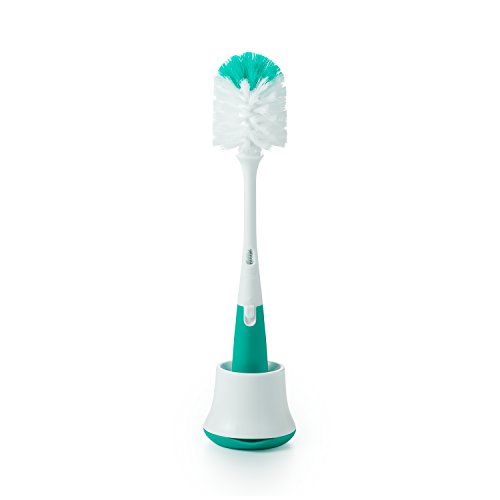 옥소 OXO Tot Bottle Brush with Nipple Cleaner and Stand, Teal