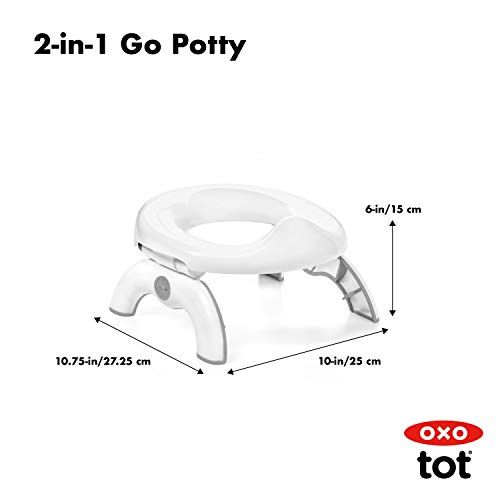 옥소 OXO Tot 2-in-1 Go Potty for Travel - Gray