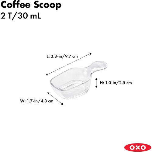 옥소 OXO 11235500NEW Good Grips POP Container Coffee Scoop,Clear