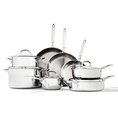 옥소 OXO Good Grips Tri-Ply Stainless Steel Pro 13 Piece Set: Kitchen & Dining