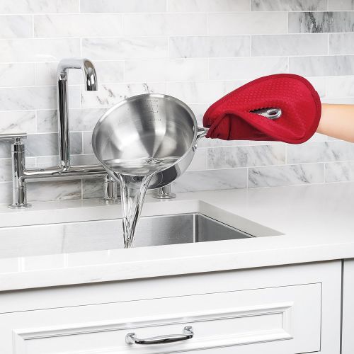 옥소 OXO 11220800 Good Grips Silicone Pot Holder - Red: Kitchen & Dining