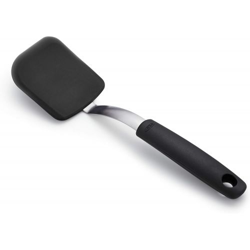 옥소 OXO 1147100 Good Grips Silicone Cookie Spatula, Gray, 4 inches: Kitchen & Dining