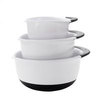 OXO Good Grips Mixing Bowl Set with Black Handles, 3-Piece: Kitchen & Dining
