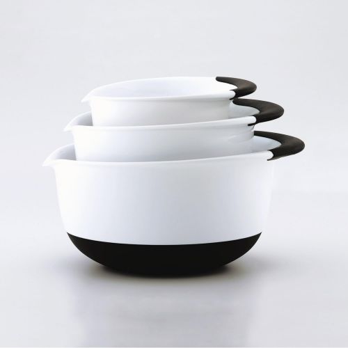 옥소 OXO Good Grips Mixing Bowl Set with Black Handles, 3-Piece: Kitchen & Dining