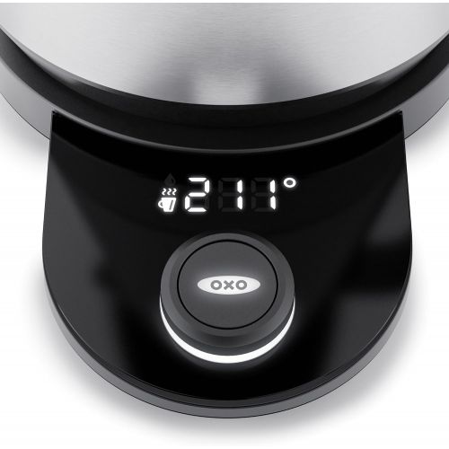 옥소 [아마존베스트]OXO Brew Clarity Adjustable Temperature Kettle, Electric, Clear