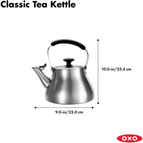 옥소 [아마존베스트]OXO Brew Classic Tea Kettle - Brushed Stainless Steel