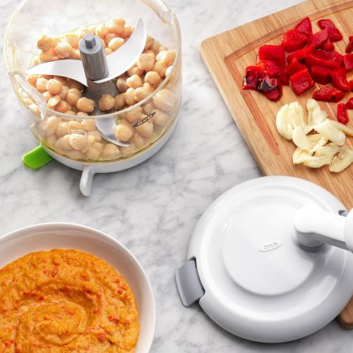 옥소 OXO Good Grips One Stop Chop Manual Food Processor