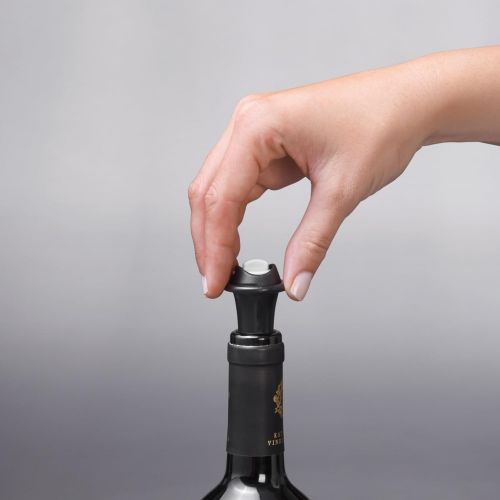 옥소 [아마존베스트]OXO SteeL Vacuum Wine Saver and Preserver with Two Stoppers,Silver