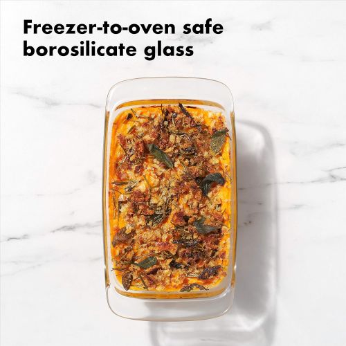 옥소 [아마존베스트]OXO Good Grips Freezer-to-Oven Safe 1.6 Qt Glass Loaf Pan