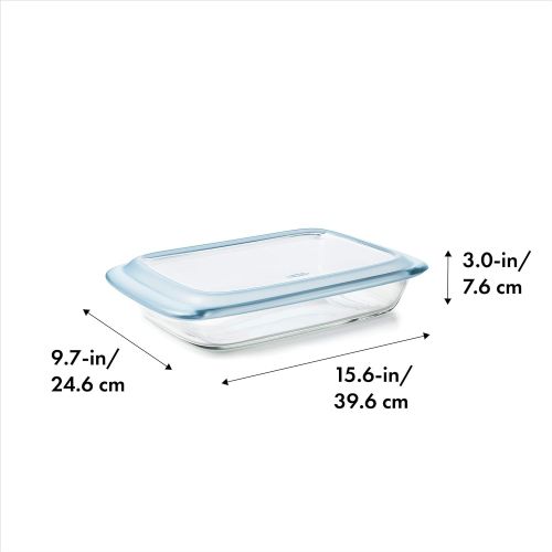 옥소 [아마존베스트]OXO Good Grips Freezer-to-Oven Safe 3 Qt Glass Baking Dish with Lid