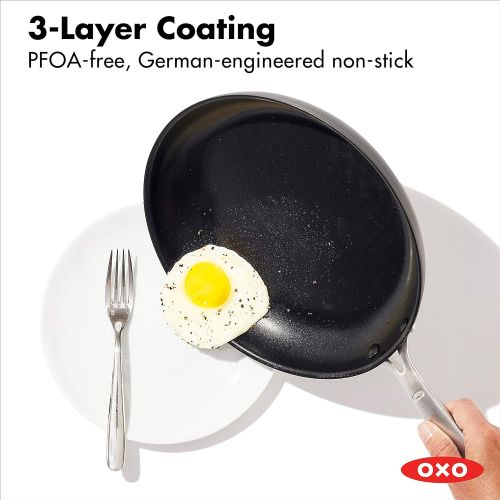 옥소 [아마존베스트]OXO Good Grips Non-Stick Pro Dishwasher safe 10 Open Frypan