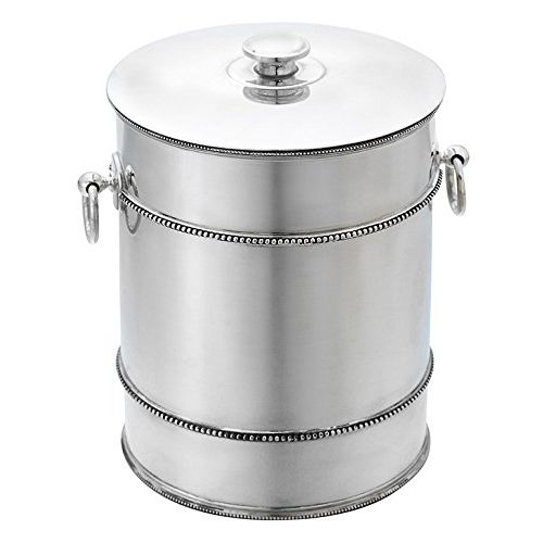 옥소 Reed & Barton 7510 Heritage Banded Bead Ice Bucket, Silver