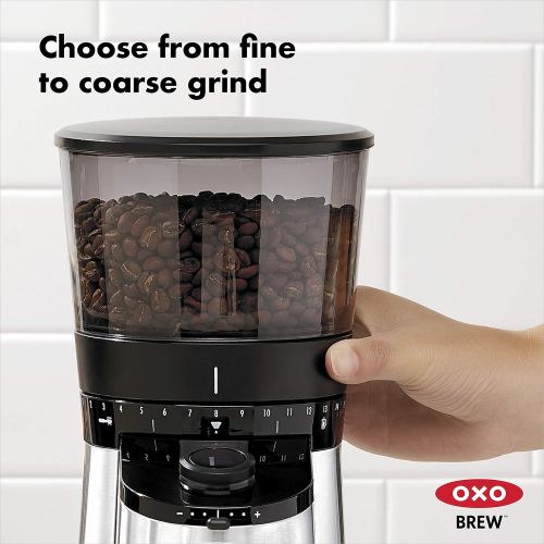 옥소 OXO 8710200 On Conical Burr Coffee Grinder with Integrated Scale