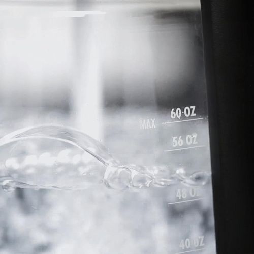 옥소 OXO On Cordless Glass Adjustable Temperature Electric Kettle, Stainless Steel