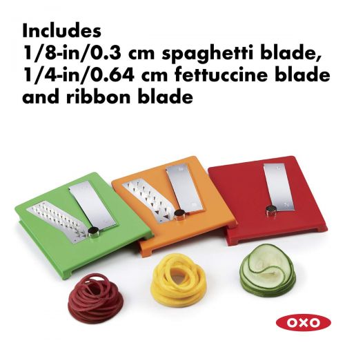 옥소 OXO Good Grips 3-Blade Tabletop Spiralizer with StrongHold Suction