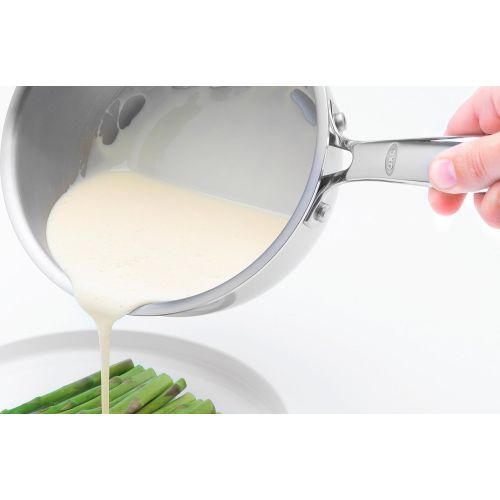 옥소 OXO Good Grips Tri-Ply Stainless Steel Pro 3.5QT Covered Saucepan